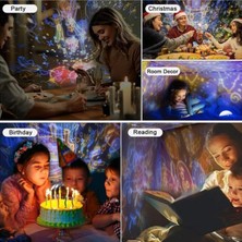 Keyfim Shop Dönen ve Renkli Star Master Projeksiyon Gece Lambası