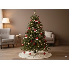 İğne İzi Yılbaşı Süsü, Noel Şapkası Süsü, Keçe Yılbaşı Ağacı Süsü Çam Ağacı Süsü, Noel Süsü 10'lu