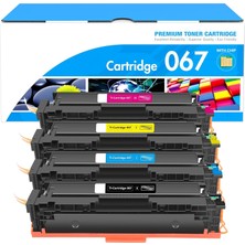 CRG-067 (CRG067) Canon I-Sensys MF651CW (MF-651 / MF650) Yazıcı Uyumlu 4 Renk Çipli Muadil Toner Seti