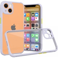 Eco Port Iphone 13 Mini Kılıf Miami Şeffaf Silikon - Lila