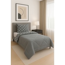 Sternen Glanz Veloria Pamuklu Çift Taraflı Desenli Tek Kişilik Yorgan ve Yastık Kılıfı Seti / Uyku Seti