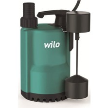 Wilo Drain 13.8 Compact Gizli Flatörlü Az Kirli Su Drenaj Dalgıç Pompa 5 Mt. Kablolu 8 Mss 13 M³/h 2