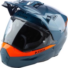 Klim X1 Alpha Carbon Concept Korumalı Adv Motosiklet Kaskı Mavioranj