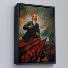 Oxyteez Ahşap Çerçeveli Sovyet Lideri Vladimir Lenin TABLO-7677