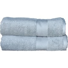 erteks banyo havlusu 2 adet açık gri  70 x 140  yumuşak dokulu