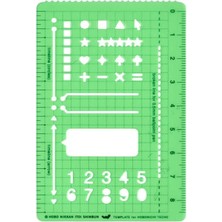 Hobonichi Accessory - Stencil - Basic Şablon