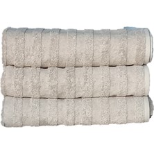 erteks banyo havlusu 3 adet açık kahverengi 70 x 140  yumuşak dokulu