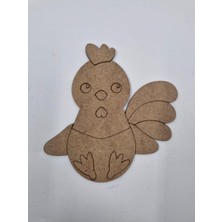 20 Adet Sevimli Civciv Ahşap Boyama Okul Diy Etkinlik Aktivite Sanat No2 15 cm x 14 cm