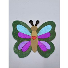 1 Adet Sevimli Ahşap Boyama Okul Diy Etkinlik Aktivite Sanat 15 cm x 12 cm