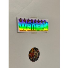 Wanted 10X3CM Sticker Folyo Kaplama-Araba Motosiklet Kask Modifiye Aksesuar Aranıyor Sticker Gta