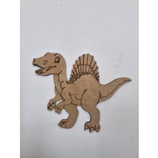 10 Adet Sevimli Dinozor 8 Ahşap Boyama Okul Diy Etkinlik Aktivite Sanat 15 cm x 11 cm