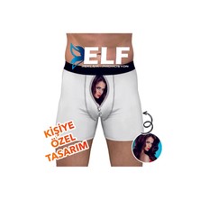 Elf Reklam Kişiye Özer Fotoğraflı Fermuar Şeklinde Baskılı Boxer