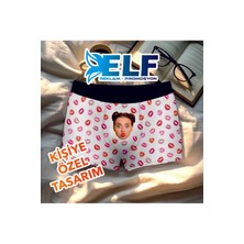 Elf Reklam Kişiye Özel Basklı Boxer Fotoğraflı