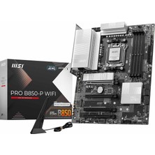 Storemax Msı Pro B850-P Wıfı Anakart, Atx - Amd Ryzen 9000/8000 / 7000 Işlemcileri, Am5 - Ddr5 Bellek Arttırmayı (8200+ Mt/s Oc), Pcıe 5.0 X16 ve 4.0 X16, M.2 Gen5, Wi-Fi 7, 5g Lan'ı Destekler