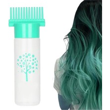 Storemax Gaman Profesyonel Ya Da Evde Kullanıma Uygun Tarak Şeklinde Saç Bakım Yağı, Saç Boyama Aplikatör Şişesi Yeşil