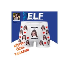 Elf Reklam Kişiye Özel Basklı Boxer