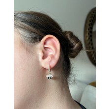 Asteria Jewelry Zirkon Taşlı Halka Göz Küpe