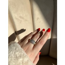 Asteria Jewelry Gold Ayarlanabilir 14K Altın Kaplama Yüzük