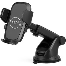 Storemax Araç Telefon Tutucu – 360° Döner, Teleskopik Kollu, Torpido & Cam Üstü Vantuzlu, Uzunluk Ayarlı Oto Telefon Standı