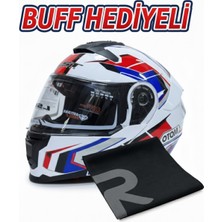 L55 Açılır Çeneli Çift Vizörlü Motosiklet Kaskı – Ece Belgeli Sport Model | R&N STORE