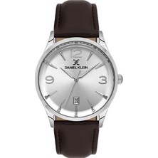 Daniel Klein Danıel Kleın DK.6.14034-1 Kahverengi Deri Kordon Klasik Erkek Kol Saati
