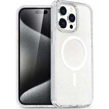 Eco Port Iphone 15 Pro Kılıf  Magsafe Kapak - Şeffaf