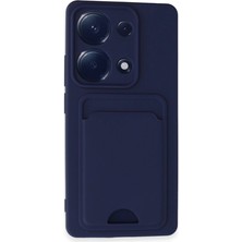 Eco Port Xiaomi Redmi Note 13 Pro 4g Kılıf Kelvin Kartvizitli Silikon - Lacivert