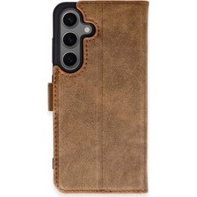 Eco Port Samsung Galaxy S24 Plus Kılıf Trend S Plus Kapaklı Kılıf - Taba