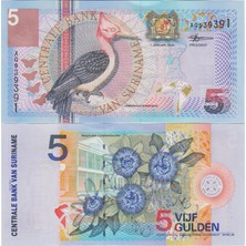 Banknoting Surinam 5 Gulden 2000 Çil.