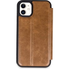 Eco Port Iphone 11 Kılıf Flip Cover - Taba