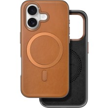 Eco Port Venco Iphone 16 Puskas Magsafe Kapak - Açık Kahve