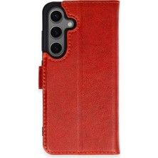 Eco Port Samsung Galaxy S24 Kılıf Trend S Plus Kapaklı Kılıf - Kırmızı
