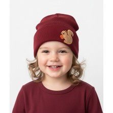 Gigi Giyim Sincap Baskılı Unisex Çocuk Bere