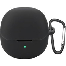 Storemax Qcy Melobuds Pro Kılıf Askılı Mat Silikon Siyah [melobuds Pro ile Uyumlu Kılıf - Siyah]