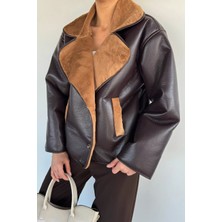 Gülseli Kadın Kruvaze Yaka Içi Peluşlu Mont P-00019466