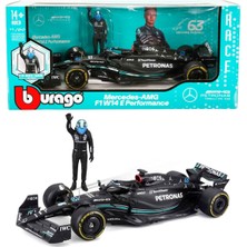 Sunman 1:24 Mercedes Amg F1 W14 E Performance Figürlü Formula 1 Yarış Arabası George Russell