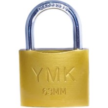 Buğz Eko Sarı Boyalı Kısa Kancalı Asma Kilit 63MM