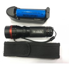 Buğz Beyaz LED Işıklı ,şarjlı Pil,şarj Cıhazlı El Fener 620