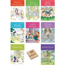 İş Bankası Kültür Yayınları Iş Çocuk Ingilizce Alice Wonder Anne Black Heidi Little Oliver Twist Peter Pan Robin Hood 8li Set