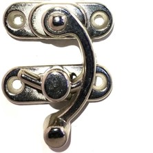 Buğz Yay Gözü, Ahşap Kutu Klipsi - Küçük 28X33 Mm, Nikel, 100 Adet