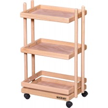 Masifart Evelyn Katlı Sepet Cilasız Ham