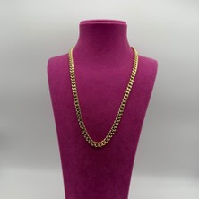 Zincir Çelik Kolye Gold