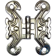 Buğz Dekoratif Sac Kelebek Menteşe - Küçük, Nikel, 1 Adet