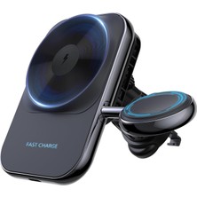Storemax Kablosuz Şarj Ile Uyumlu Kablosuz Araç Şarj Aleti 2'si 1 Arada, 15W Şarj Aleti 2 Amper Araç Telefon Tutucu 15 14 13 12 11 Pro Max Ultra 2/1 Seri 9 8 7 6 5 4 3 Uyumlu