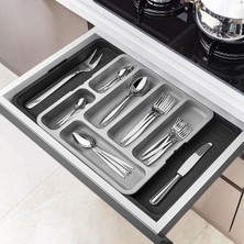 Storemax Kaşıklık Çekmece Içi Ayarlanabilir Açılabilir Bıçak Kaşık Çatal Çekmece Içi Düzenleyici Kayar Kaşıklık