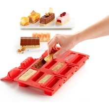 Storemax Kırmızı Silikon Dikdörtgen Kek Kalıbı Kiti