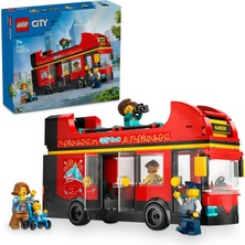 Storemax City Kırmızı Iki Katlı Gezi Otobüsü 60407 – 7 Yaş ve Üzeri Çocuklar Için Yolculuklar Sunan Oyuncak Yapım Seti, Harika Hediye Fikri (384 Parça)