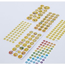 Storemax 6 Adet Karışık Kabartmalı Yapışkan Şekilli Gülen Yüzler