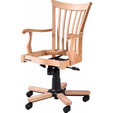 Masifart Venedik Şerif Döner Koltuk Cilasız Ham