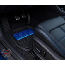 REIHMANN Ford Transit 2000-2001-2002-2003-2004-2005-2006-2007 Mavi Havuzlu Oto Paspas Orbital 3D Esnek Su Geçirmez Kesilebilir Kaymaz Taban Araba Paspası